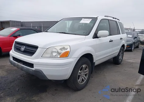 2004 Honda Pilot Ex-L from USA, damaged, VIN 2HKYF18654H615426